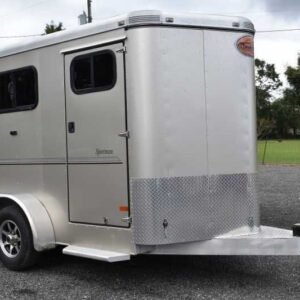 Used 2015 Sundowner SPORTMAN2HBP 2 Horse Trailer with 3′ Short Wall
