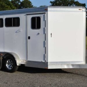 Used 2016 4 Star 2HSLBP 2 Horse Trailer with 3′ Short Wall