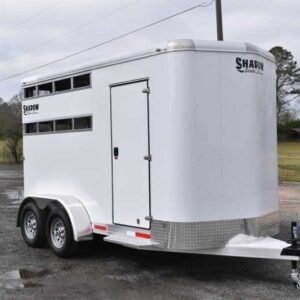2021 Shadow 2HBPSL 2 Horse Trailer with 2′ Short Wall