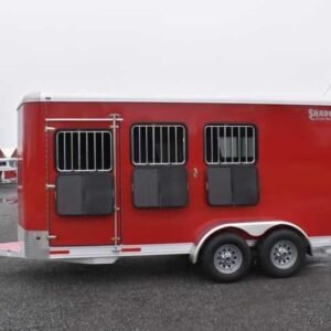 2021 Shadow 3HBPDLX 3 Horse Trailer with 2′ Short Wall