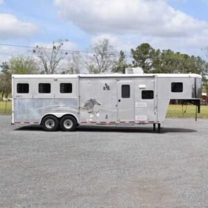 2007 American Spirit 8308LQ 3 Horse Trailer with 8′ Short Wall
