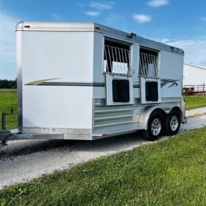 2015 4 Star 2 Horse Slant Load Bumper Pull