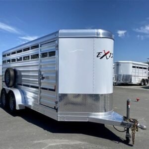 2024 Exiss Exhibitor Mini 615 Bumper Pull Stock Trailer, 8 pens