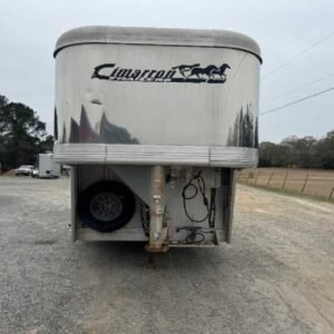 Used 2007 Cimarron 8309LQ 3 Horse Trailer with 9′ Short Wall