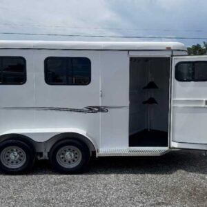 2025 Bee 2HBPSL Chief 2 Horse Trailer with 2′ Short Wall