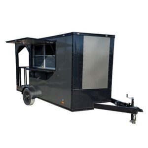 7x12 Charcoal Concession Porch Trailer Food Serving Merchandising