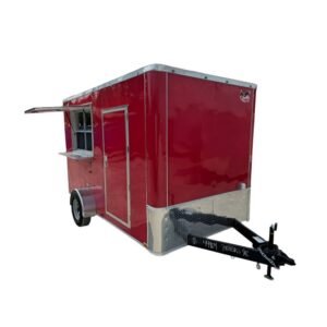 7′ X 12′ Flat Front Concession Trailer Food Event Catering
