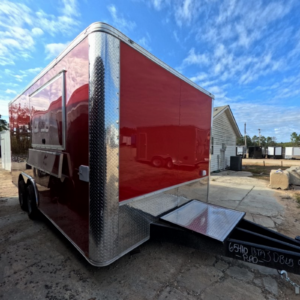 8.5X18TA3 Red Concession Trailer