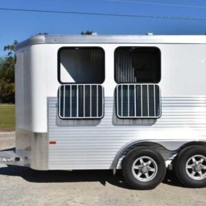 New 2018 Sundowner SS2HBP 2 Horse Trailer with 2′ Short Wall