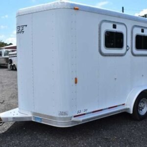 Used 2002 Exiss SS20 2 Horse Trailer with 2′ Short Wall