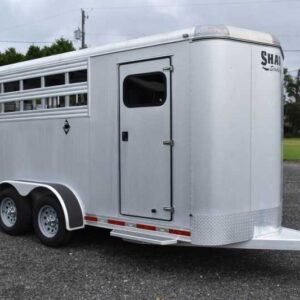 Used 2011 Shadow Stablemate 3HSLBP 3 Horse Trailer with 2′ Short Wall