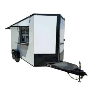 7′ X 16′ White Concession Trailer Food Event Catering