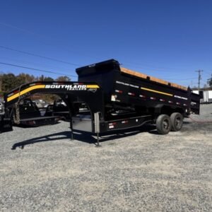 Rugged Steel Frame 16 ft Dump Trailer — 25K GVWR Hydraulic Dump Bed