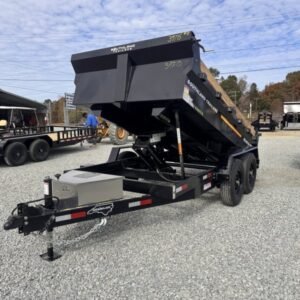 Jobsite-Ready 12 ft Dump Trailer — 15K GVWR Hydraulic Dump Bed