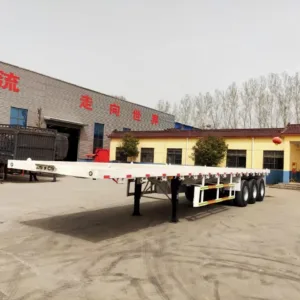 Flatbed semi-trailer 40ft Container Carrier Truck trailer – Waitrosecowes Store