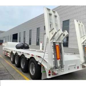 Heavy Duty Low Flatbed Loader Deck Lowboy Trailers – Waitrosecowes Store