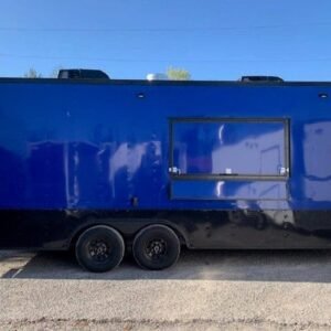8.5 x 20′ Cobalt Blue Concession Trailer