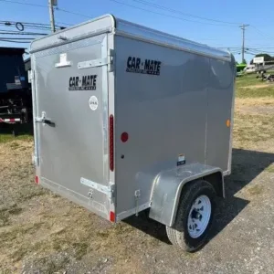 Car-Mate-4x6-Enclosed-Cargo-Trailer-Single-Rear-Door-Torsion-Axle-Luggage-Trailer-3.webp