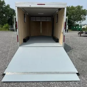 Car-Mate-8.5x16-V-Nose-Enclosed-Cargo-Trailer-AC-Unit-Windows-Cabinets-Aluminum-Wheels-Torsion-Axles-1.webp