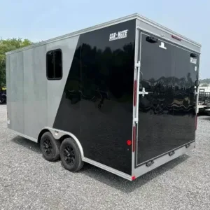 Car-Mate-8.5x16-V-Nose-Enclosed-Cargo-Trailer-AC-Unit-Windows-Cabinets-Aluminum-Wheels-Torsion-Axles-2.webp