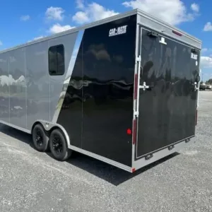 Car-Mate-8.5x20-Enclosed-Cargo-Trailer-V-Nose-Windows-Cabinets-AC-Unit-Electrical-Package-Aluminum-Wheels-2.webp