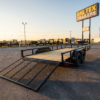 Big Tex 7x16 tandem axle landscape utility trailer with mesh ramp gate — utility trailers for sale at PrimeLoad